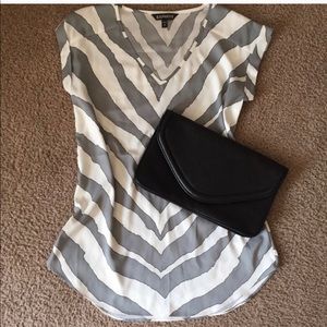 Like new express zebra blouse xs